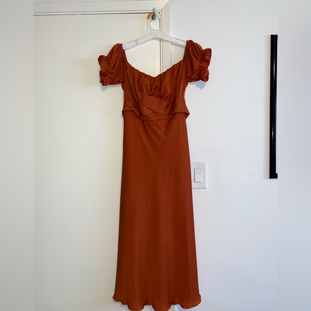 Orange Amazon Wedding Guest Dress